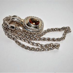 DAVID YURMAN XL Albion CITRINE ENHANCER SILVR GOLD